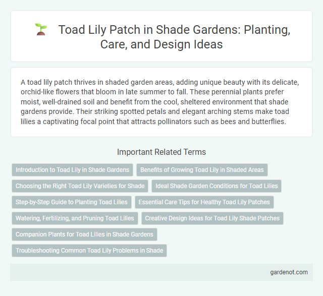 Toad Lily Patch in Shade Gardens: Planting, Care, and Design Ideas