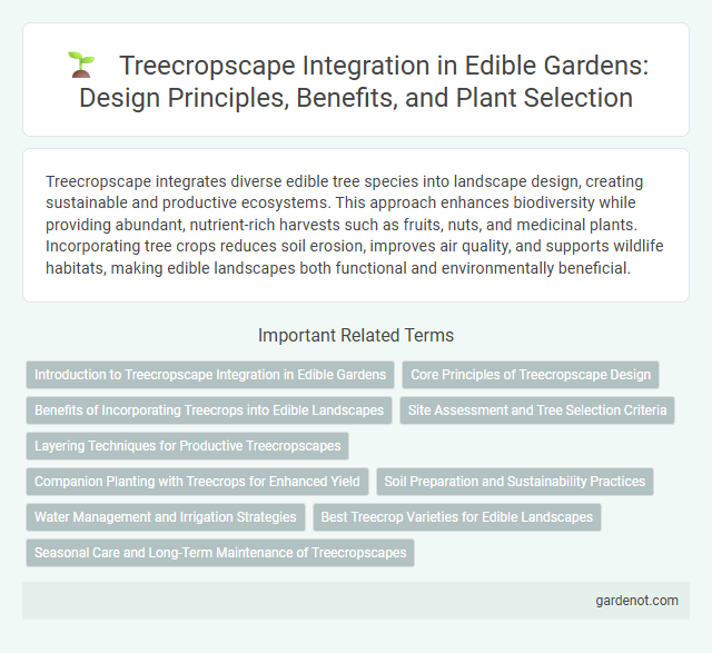 Treecropscape Integration in Edible Gardens: Design Principles, Benefits, and Plant Selection