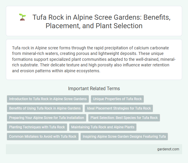 Tufa Rock in Alpine Scree Gardens: Benefits, Placement, and Plant Selection