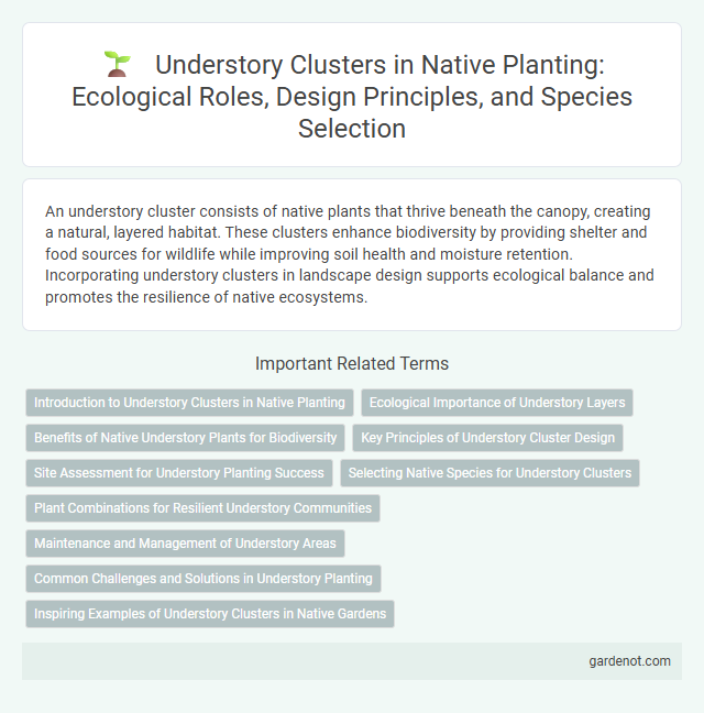 Understory Clusters in Native Planting: Ecological Roles, Design Principles, and Species Selection
