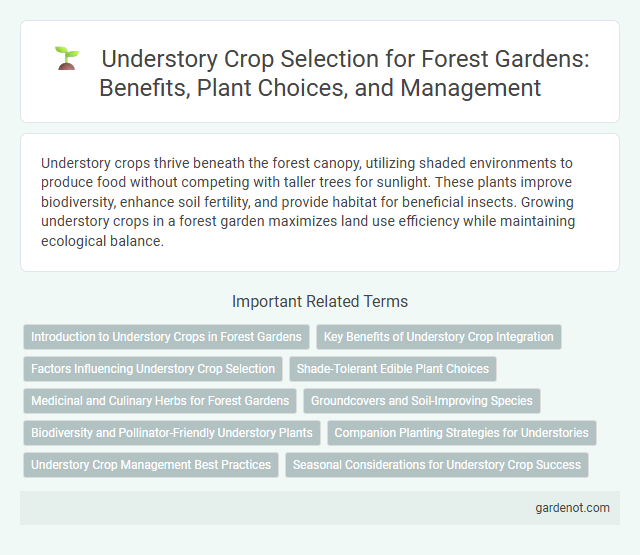 Understory Crop Selection for Forest Gardens: Benefits, Plant Choices, and Management