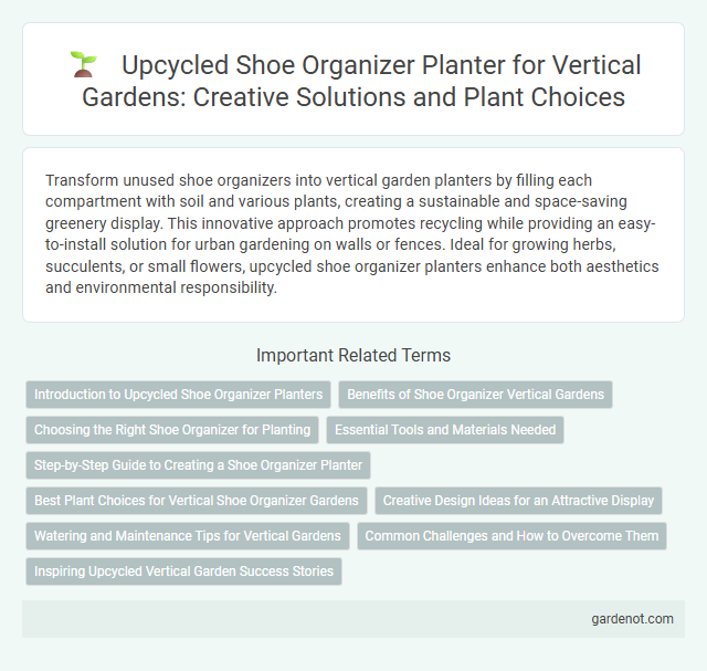 Upcycled Shoe Organizer Planter for Vertical Gardens: Creative Solutions and Plant Choices