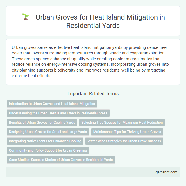 Urban Groves for Heat Island Mitigation in Residential Yards