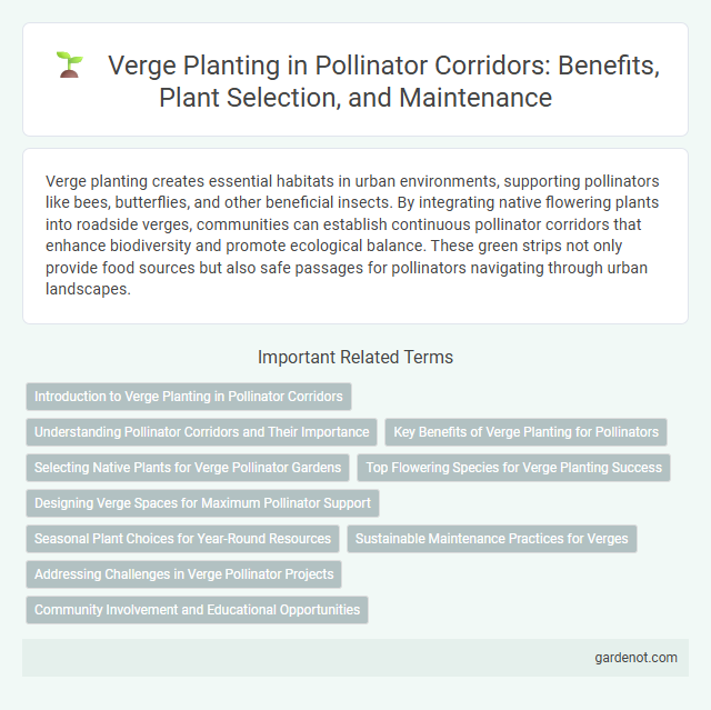 Verge Planting in Pollinator Corridors: Benefits, Plant Selection, and Maintenance
