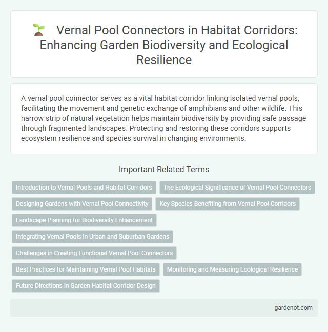 Vernal Pool Connectors in Habitat Corridors: Enhancing Garden Biodiversity and Ecological Resilience