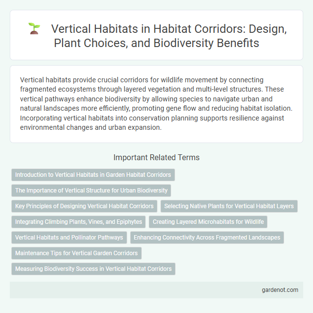 Vertical Habitats in Habitat Corridors: Design, Plant Choices, and Biodiversity Benefits
