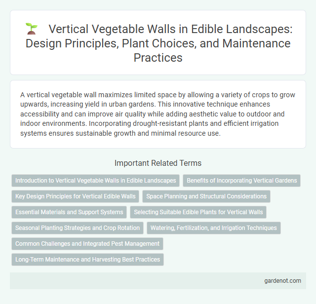 Vertical Vegetable Walls in Edible Landscapes: Design Principles, Plant Choices, and Maintenance Practices