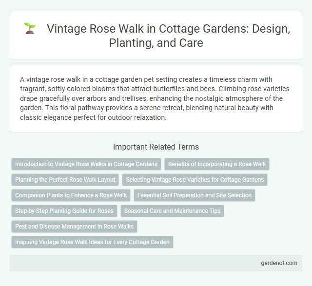 Vintage Rose Walk in Cottage Gardens: Design, Planting, and Care