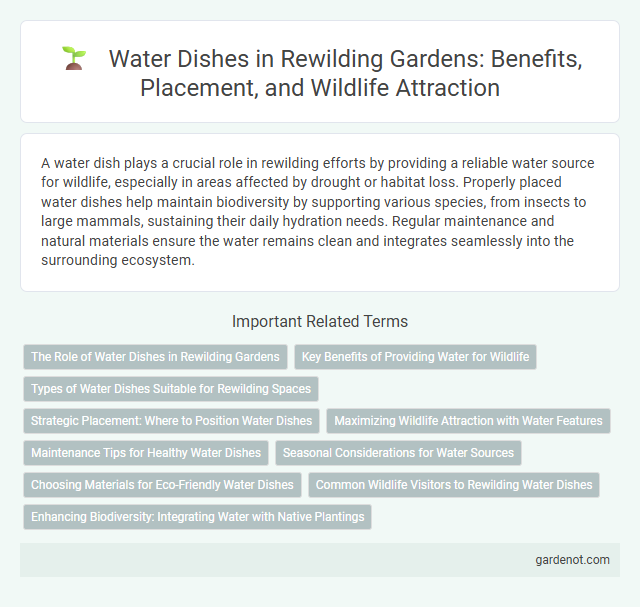 Water Dishes in Rewilding Gardens: Benefits, Placement, and Wildlife Attraction
