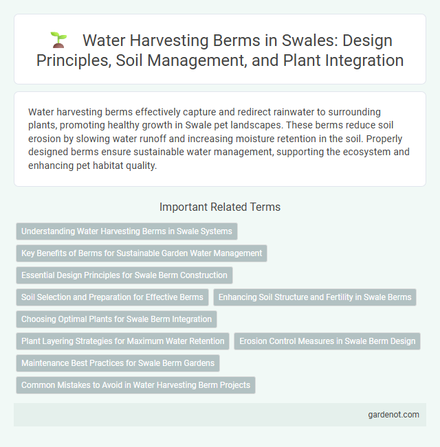 Water Harvesting Berms in Swales: Design Principles, Soil Management, and Plant Integration