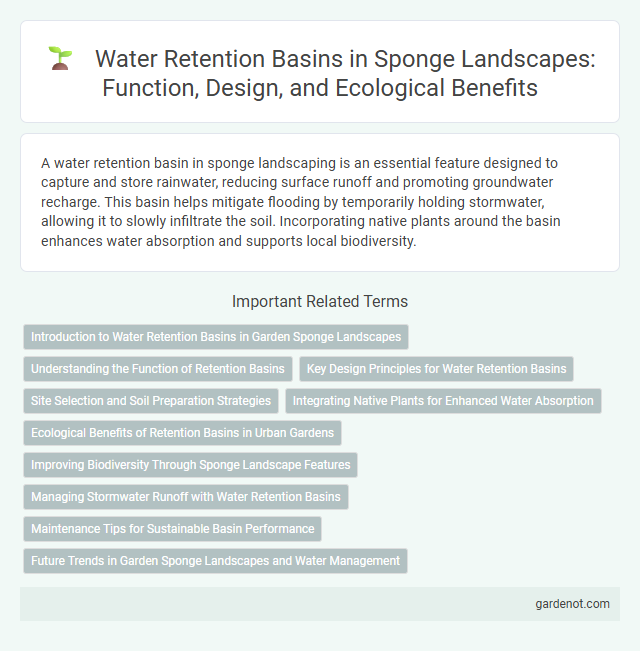 Water Retention Basins in Sponge Landscapes: Function, Design, and Ecological Benefits