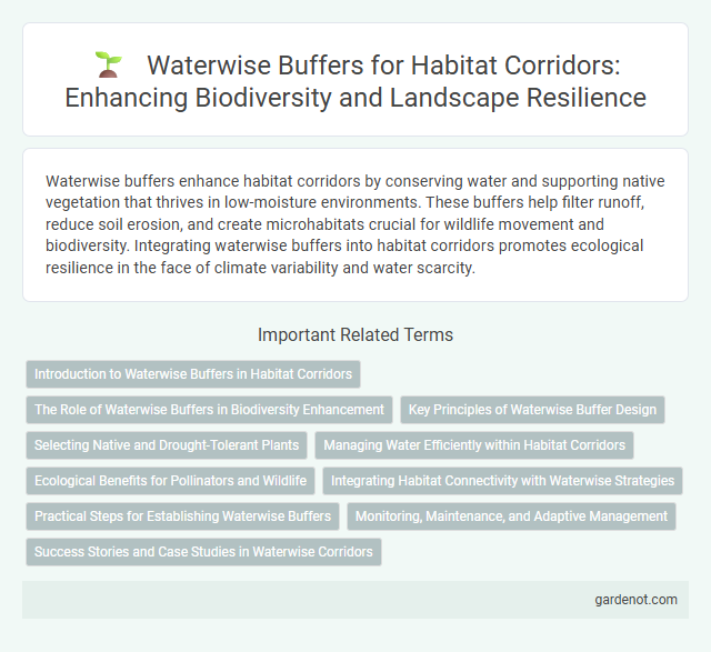 Waterwise Buffers for Habitat Corridors: Enhancing Biodiversity and Landscape Resilience