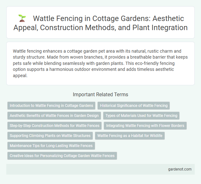 Wattle Fencing in Cottage Gardens: Aesthetic Appeal, Construction Methods, and Plant Integration