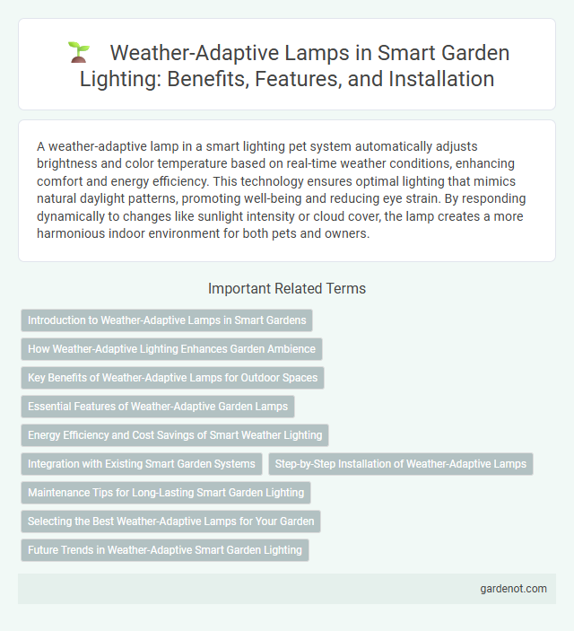 Weather-Adaptive Lamps in Smart Garden Lighting: Benefits, Features, and Installation