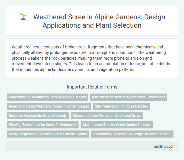Weathered Scree in Alpine Gardens: Design Applications and Plant Selection
