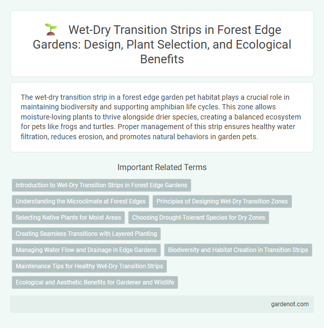 Wet-Dry Transition Strips in Forest Edge Gardens: Design, Plant Selection, and Ecological Benefits