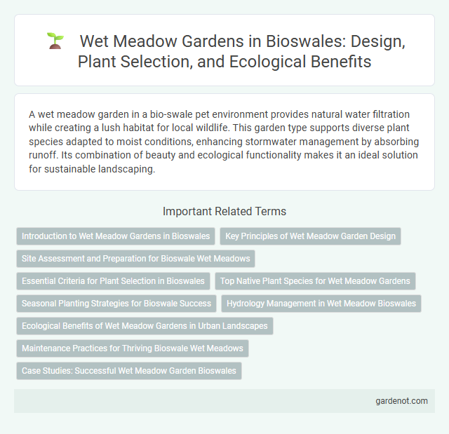 Wet Meadow Gardens in Bioswales: Design, Plant Selection, and Ecological Benefits