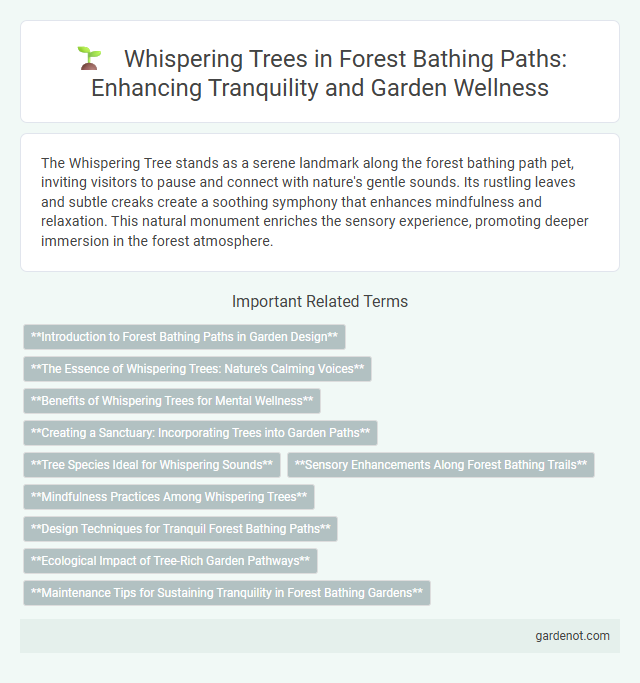 Whispering Trees in Forest Bathing Paths: Enhancing Tranquility and Garden Wellness