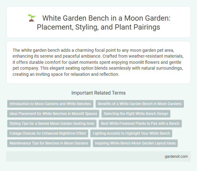 White Garden Bench in a Moon Garden: Placement, Styling, and Plant Pairings