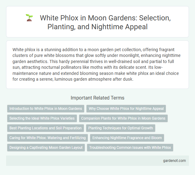 White Phlox in Moon Gardens: Selection, Planting, and Nighttime Appeal