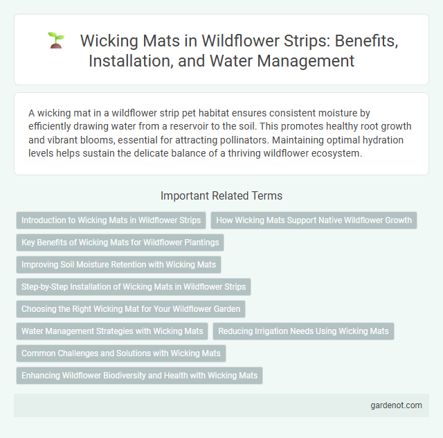 Wicking Mats in Wildflower Strips: Benefits, Installation, and Water Management