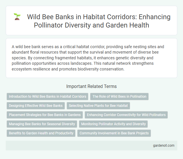 Wild Bee Banks in Habitat Corridors: Enhancing Pollinator Diversity and Garden Health
