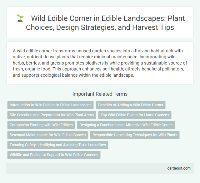 Wild Edible Corner in Edible Landscapes: Plant Choices, Design Strategies, and Harvest Tips