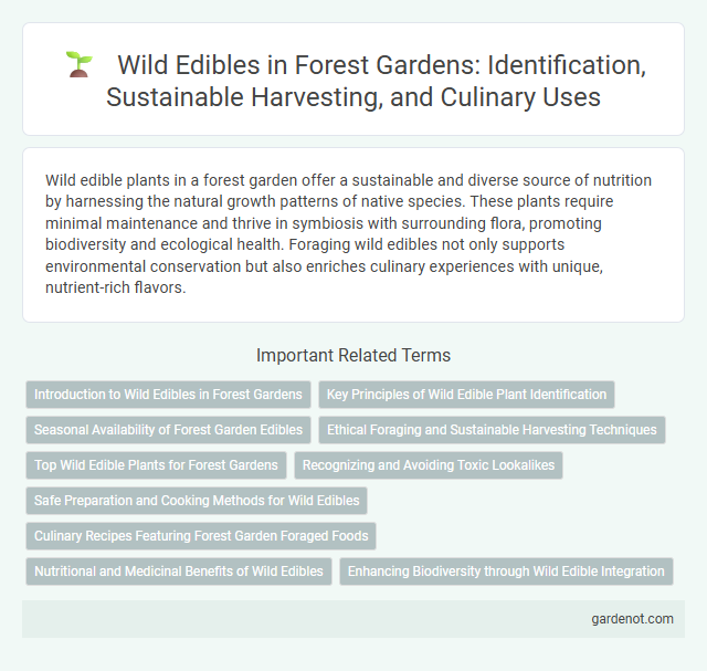 Wild Edibles in Forest Gardens: Identification, Sustainable Harvesting, and Culinary Uses
