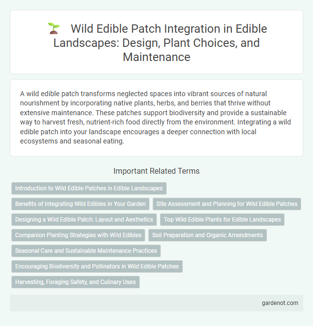 Wild Edible Patch Integration in Edible Landscapes: Design, Plant Choices, and Maintenance