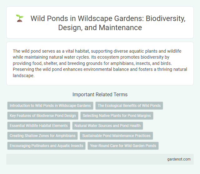 Wild Ponds in Wildscape Gardens: Biodiversity, Design, and Maintenance