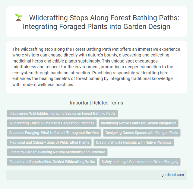 Wildcrafting Stops Along Forest Bathing Paths: Integrating Foraged Plants into Garden Design