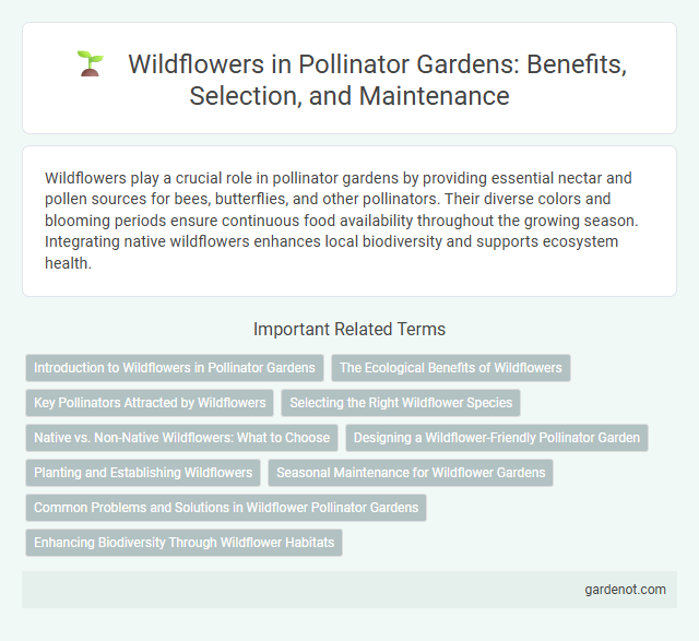 Wildflowers in Pollinator Gardens: Benefits, Selection, and Maintenance