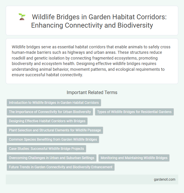 Wildlife Bridges in Garden Habitat Corridors: Enhancing Connectivity and Biodiversity