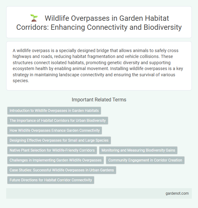 Wildlife Overpasses in Garden Habitat Corridors: Enhancing Connectivity and Biodiversity