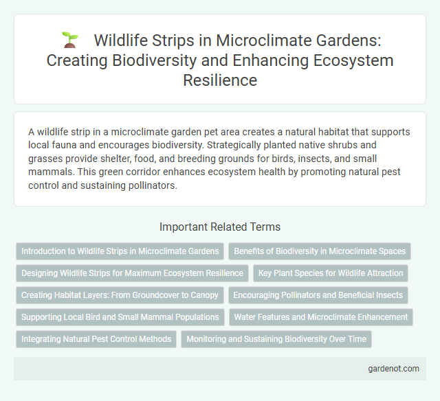 Wildlife Strips in Microclimate Gardens: Creating Biodiversity and Enhancing Ecosystem Resilience