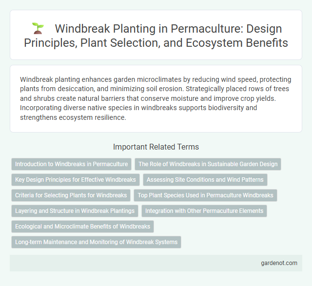 Windbreak Planting in Permaculture: Design Principles, Plant Selection, and Ecosystem Benefits
