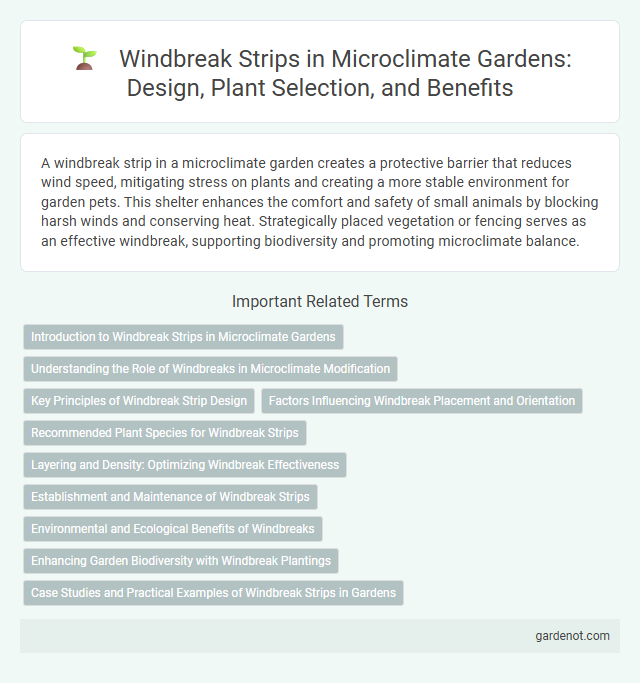 Windbreak Strips in Microclimate Gardens: Design, Plant Selection, and Benefits