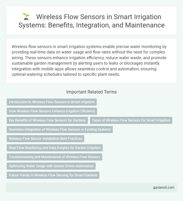 Wireless Flow Sensors in Smart Irrigation Systems: Benefits, Integration, and Maintenance