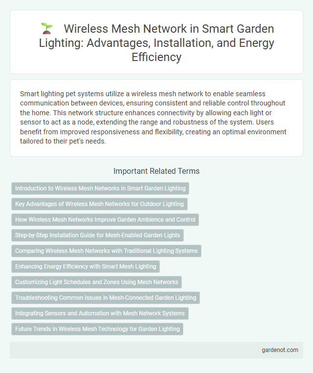 Wireless Mesh Network in Smart Garden Lighting: Advantages, Installation, and Energy Efficiency