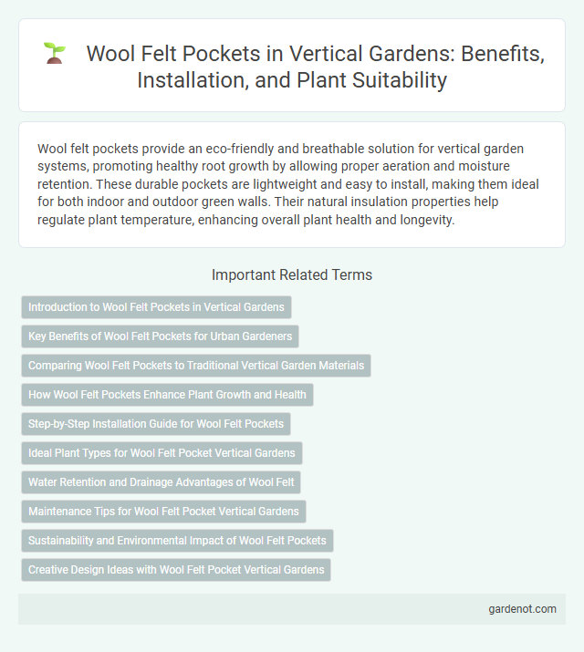 Wool Felt Pockets in Vertical Gardens: Benefits, Installation, and Plant Suitability