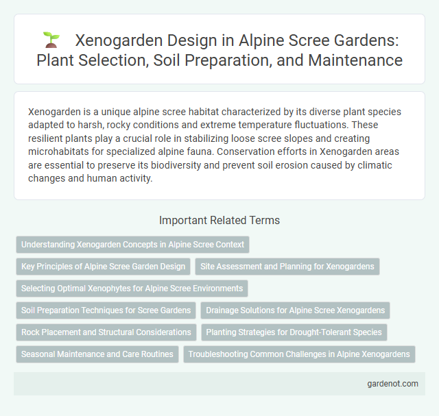 Xenogarden Design in Alpine Scree Gardens: Plant Selection, Soil Preparation, and Maintenance
