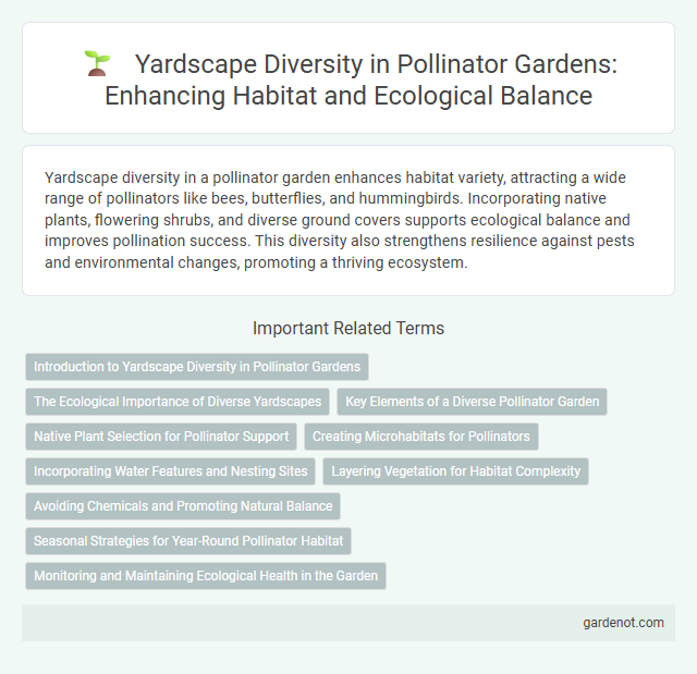 Yardscape Diversity in Pollinator Gardens: Enhancing Habitat and Ecological Balance