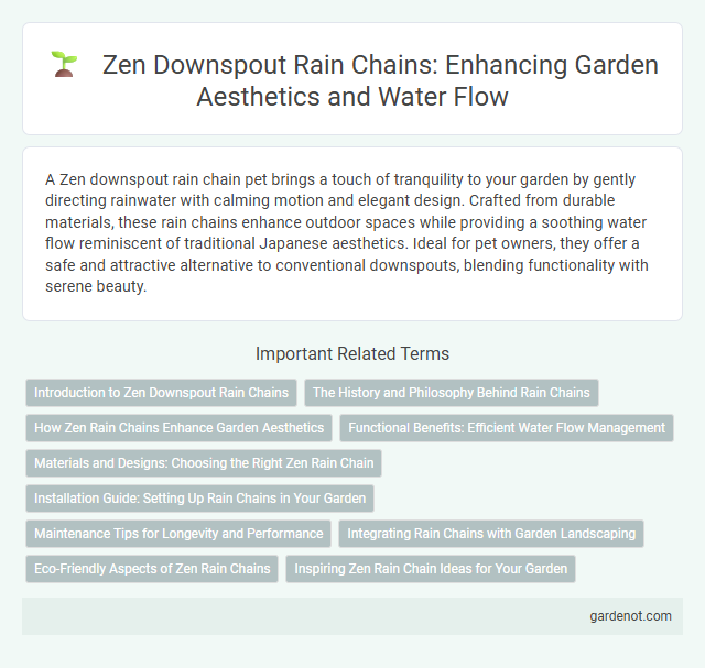 Zen Downspout Rain Chains: Enhancing Garden Aesthetics and Water Flow