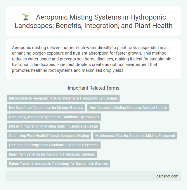 Aeroponic Misting Systems in Hydroponic Landscapes: Benefits, Integration, and Plant Health