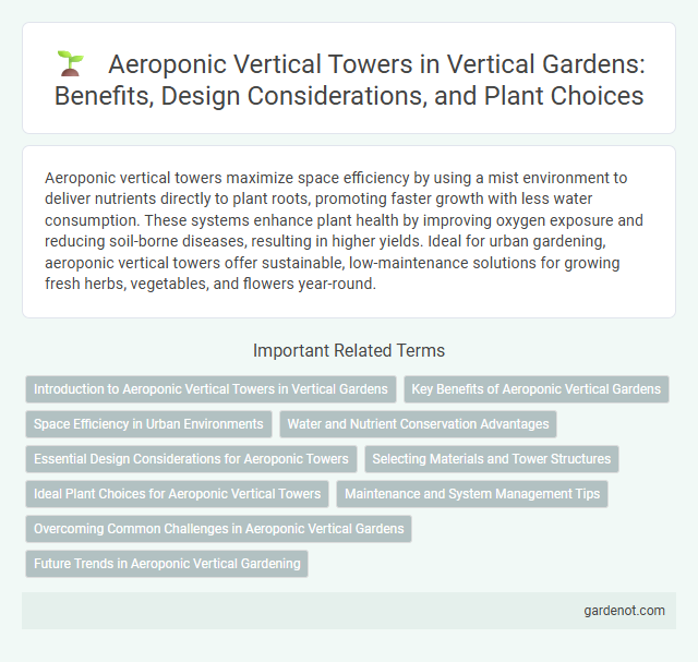 Aeroponic Vertical Towers in Vertical Gardens: Benefits, Design Considerations, and Plant Choices