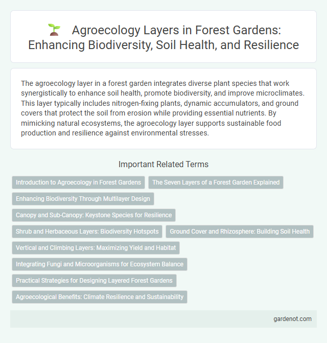 Agroecology Layers in Forest Gardens: Enhancing Biodiversity, Soil Health, and Resilience