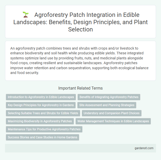 Agroforestry Patch Integration in Edible Landscapes: Benefits, Design Principles, and Plant Selection