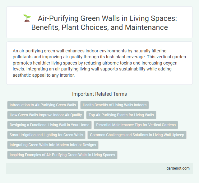 Air-Purifying Green Walls in Living Spaces: Benefits, Plant Choices, and Maintenance
