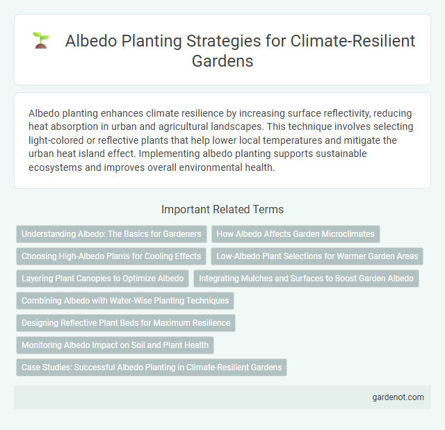 Albedo Planting Strategies for Climate-Resilient Gardens