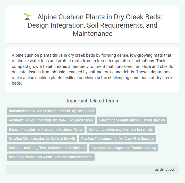 Alpine Cushion Plants in Dry Creek Beds: Design Integration, Soil Requirements, and Maintenance